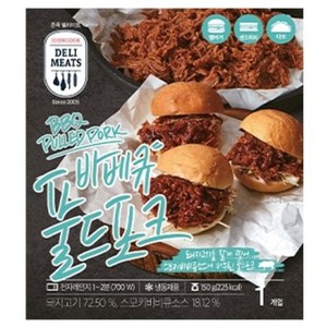 존쿡델리미트 바베큐 풀드포크 150g, 1개