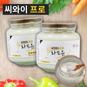 씨와이프로 라드유 2병세트 (700g ) 국내산 돈지 100% / 돼지기름 식용유 콩기름 버터 대체용 올리브유 카놀라유, 700ml, 2개