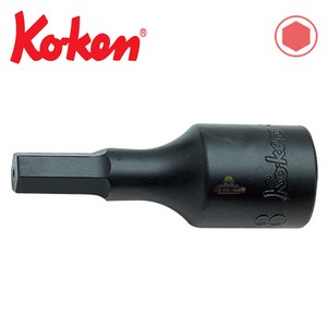 [KOKEN] 코겐 1/2인치 육각비트소켓 육각렌치복스알 6mm 헤드복스 4012M-75, 4012M-75-14mm