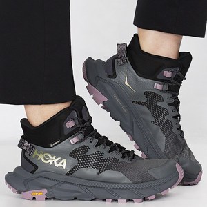 호카오네오네 여성 등산화 Trail Code Gore-Tex 그레이+핑크