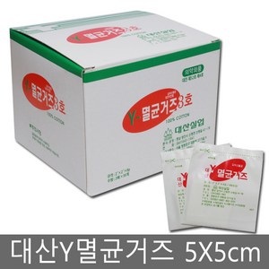 대산 Y멸균거즈 5cmx5cmx8겹 2매 30포, 30개