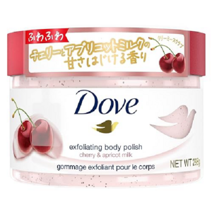 도브 크리미 스크럽 체리 앤 애프리콧 밀크 298g, 1개