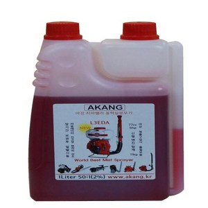 치파랠리 2사이클엔진오일 AKANG RED (1.0L)/희석비율50:1, 1개