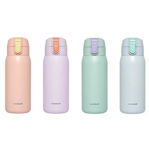 락앤락 스쿨핏 코튼캔디 원터치 텀블러, 블루, 370ml, 1개