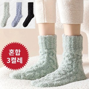 Moden Fashion 여성 도톰한 기모 수면 양말 3켤레 K05