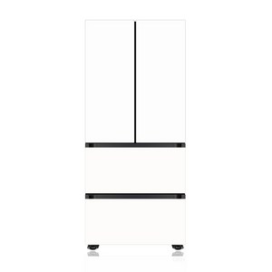 [색상선택형] 삼성전자 비스포크 490L 프리스탠딩 4도어 김치냉장고 AI 김치플러스 방문설치, 에센셜화이트, RQ49DG90X2EW