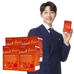 [공식] 닥터린 글루코션 블러드케어 블러딕스 (혈행 혈압 콜레스테롤 중성지질 혈당), 60정, 4개
