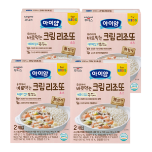 일동후디스 아이얌 우리아이 바로먹는 크림 리조또 소스 180g 4개, 크림맛