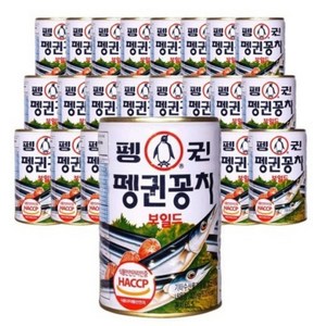 펭귄 꽁치보일드 통조림, 400g, 8개