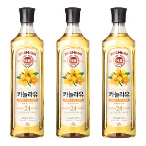 해표 카놀라유, 900ml, 3개