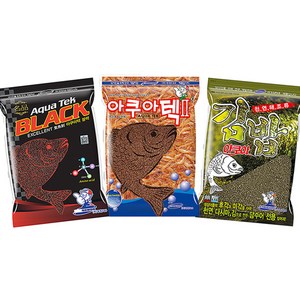 경원 아쿠아 삼합 어분 3종세트 아쿠아텍2+아쿠아블랙+아쿠아김밥, 1set