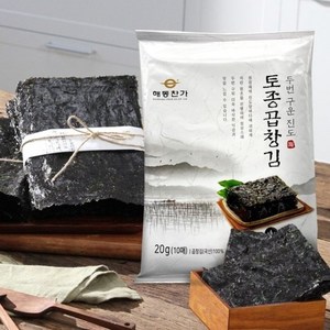 [하프클럽/해동찬가]해강 두번구운진도토종곱창김 200매 (10매 x 20봉), 상세페이지참조, 20개, 20g