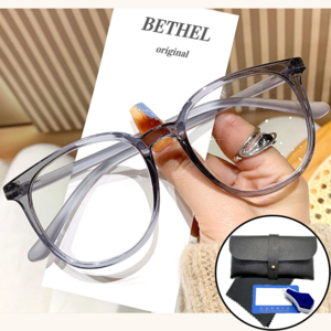 BETHEL 블루라이트 차단안경 뿔테 세미 오버사이즈 안경