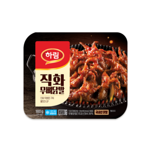 하림 직화 무뼈닭발 양념닭발, 5개, 180g