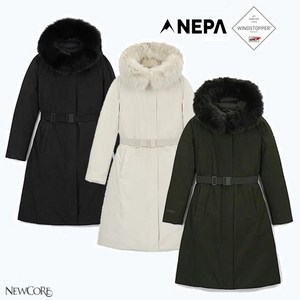 네파_NEPA_여성 24FW 방풍 투습 기능이 우수한 GORE-TEX WINDSTOPPER 2L 소재를 적용한 아르테 코트형 구스 다운자켓_7K82075