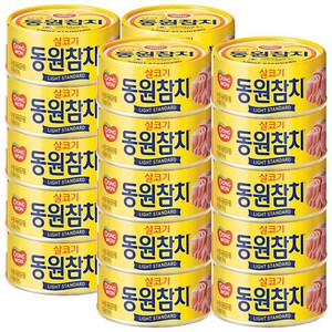 동원 라이트 스탠다드 참치, 100g, 20개