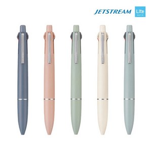 유니 제트스트림 라이트 터치 0.5mm 멀티펜 4색 볼펜+샤프 4&1 MSXE5-LS-05, 멜로우 화이트, 멜로화이트