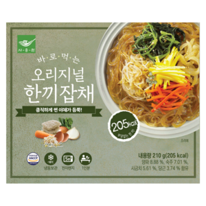 사옹원 바로먹는 한끼잡채 오리지널 210g, 10개