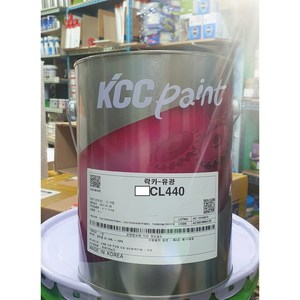 KCC 락카페인트 CL440 유광 반광 무광 4L 유성페인트 철재용, 흑색 유광 4L, 1개