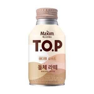 (무료배송) 맥심 TOP 미디엄 로스트 돌체 라떼 275ml x 12개