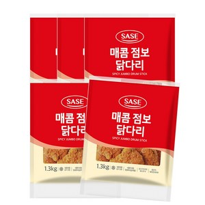 사세 매콤점보닭다리 편의점치킨, 1.3kg, 5개