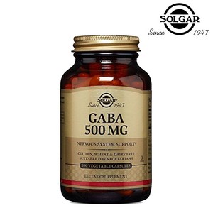 솔가 가바 500mg 베지터블 캡슐 글루텐 프리 비건, 1개, 100정