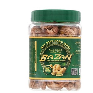 바잔 프리미엄 구운 캐슈넛 Bazan Roasted Cashew Nut 500 gam [원산지:베트남], 1개, 0.5g