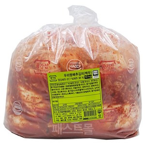 종가집 우리땅 배추김치 백두, 10kg, 1개