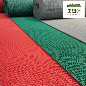 [스타그린 by 초면애] 논슬립 앤트랩 Z-매트 롤A 5mm-미끄럼방지 PVC 바닥매트 / 폭 120cm / 1M 단위 연결형 (최대 12M), 01. 녹색 - 1M 연결형 /초면애 Z롤A, 1개