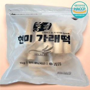 국산100% 국산현미 현미가래떡, 1kg, 1개