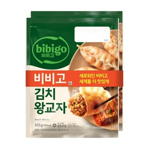 비비고 김치 왕교자, 420g, 2개