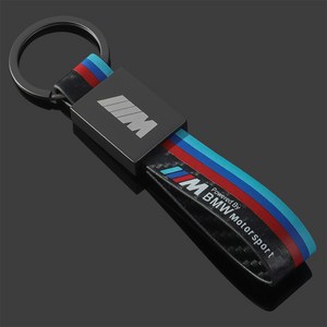 벤츠 AMG BMW M 프리미엄 탄소섬유 고성능 라인 호환 키링 키홀더, 1개