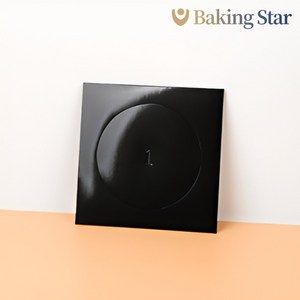 케익박스 하판 1호 50개 검정 블랙 사각 케이크받침, 케익박스하판(1호)-검정
