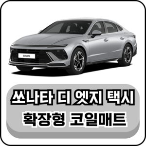 [현대] 쏘나타 디 엣지 택시 (24년~) 그보카 확장형 코일매트, 1열(운전석+조수석), 그레이, 쏘나타 디 엣지 택시 (24년)