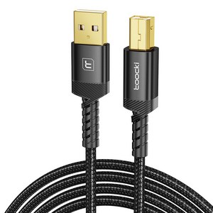 Toocki USB 2.0 B타입 연결 케이블, A-타입B, 2m, 1개입