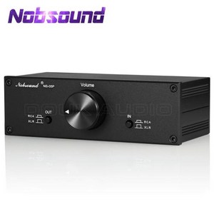 엔코아몰 nobsound dac Nobsound NS05P 완전 균형 패시브 프리앰프 액티브 스피커 및 기타 오디오 장치용 프리 앰프 XLRRCA 볼륨 컨트롤러