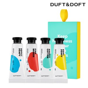 더프트앤도프트 시그니처 퍼퓸 핸드크림 미니어처 10ml x 4종 기프트 세트, 1세트