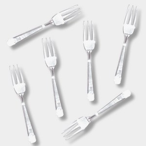 투명 포크 12cm 벌크포장 소분, 1개, 500개입