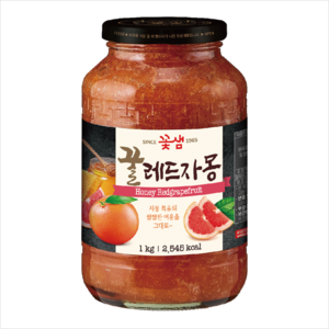 꽃샘식품 꿀레드자몽차, 1kg, 1개