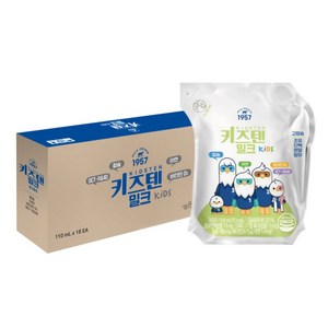 키즈텐 밀크 칼슘 + 비타민D + 아연 + 초유단백분말 1A 110ml, 18개, 1급 A원유