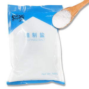 홍홍 중국식품 중국 현지생산 정제 소금 중국조미료 중국소금, 500g, 1개