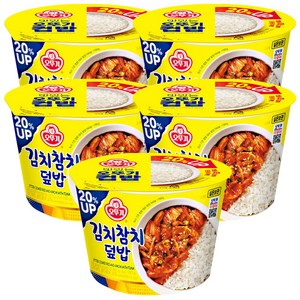 오뚜기 맛있는 컵밥 김치참치덮밥, 310g, 5개