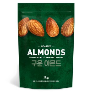 지웰 구운 아몬드, 1kg, 1개