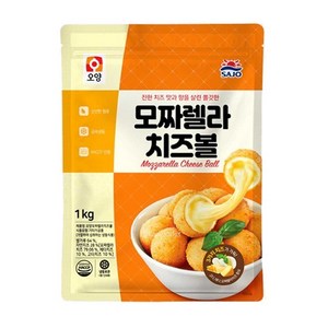 판매자 햇살누리 상품 모짜렐라 치즈볼, 1kg, 1개