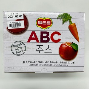 델몬트 ABC주스 240ml x 12입, 12개