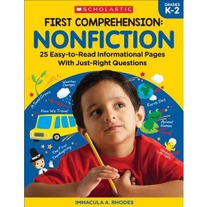 (영문도서) Fist Compehension: Nonfiction: 25 Easy-To-Read Infomational Pages with Just-Right Questions Papeback, Teaching Resouces, English, 9781338314328