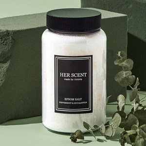 [허센트 입욕제] 엡솜솔트 천연입욕제 페퍼민트&유칼립투스, 500g, 1개