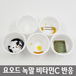 5인실험용 요오드 녹말반응 비타민C 산화반응 실험세트