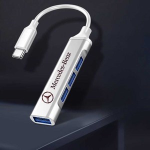 벤츠 A클래스 Typec USB 핸드폰 충전 케이블, 싱글 USB 어댑터- Type-c 실버 라이트