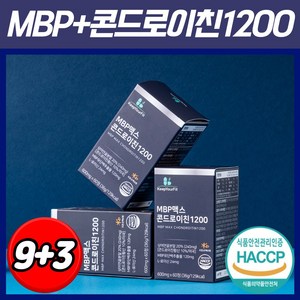 미국산 저분자 상어연골 콘드로이친 1200 MBP 식약처 HACCP 인증 킵유어핏, 60정, 12개